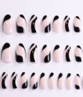 Black Artsy Press On Nails